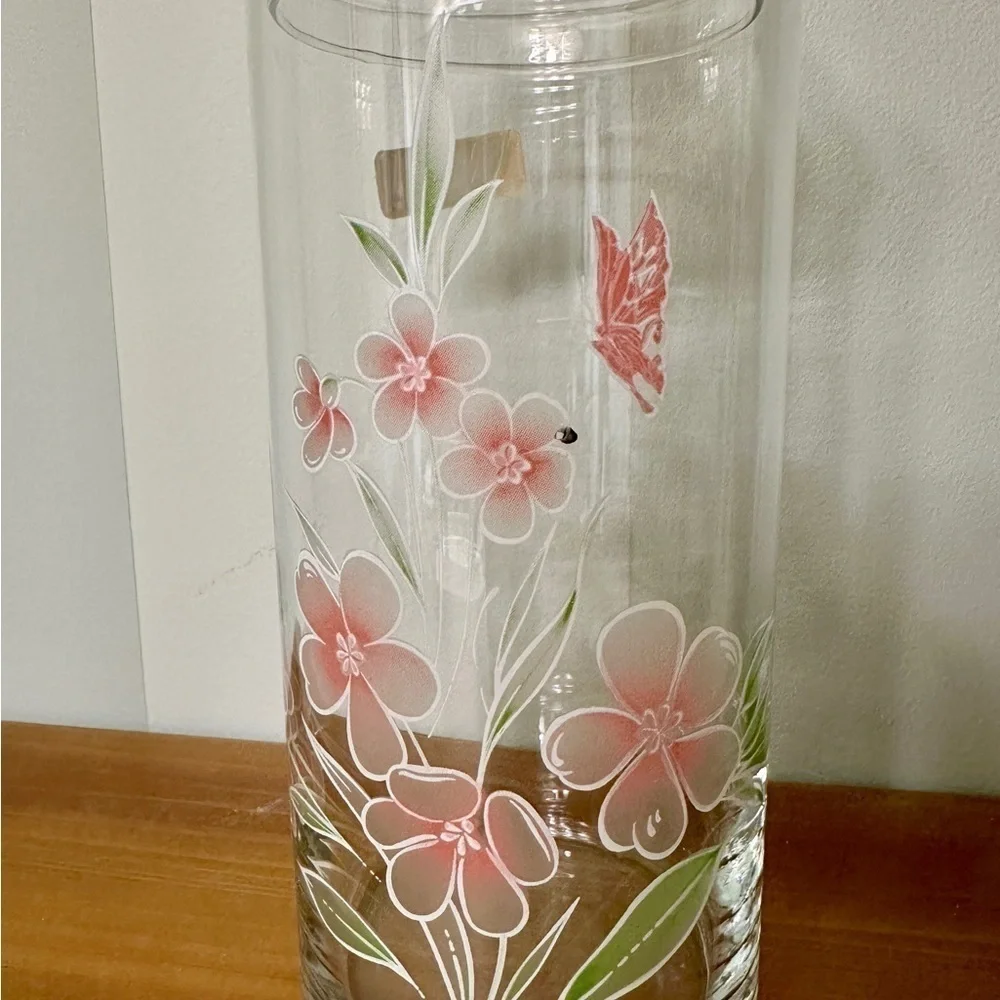VINTAGE, HANDCRAFTED, CRYSTAL APOTHECARY JAR WITH LID. MADE IN TURKEY.